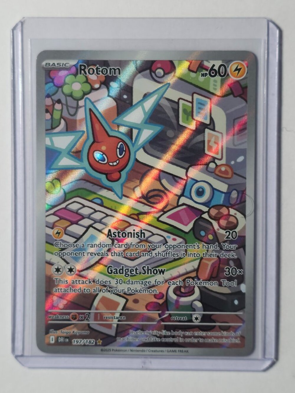 Pokémon TCG - Rotom - Destined Rivals - Illustration Rare - 197/182